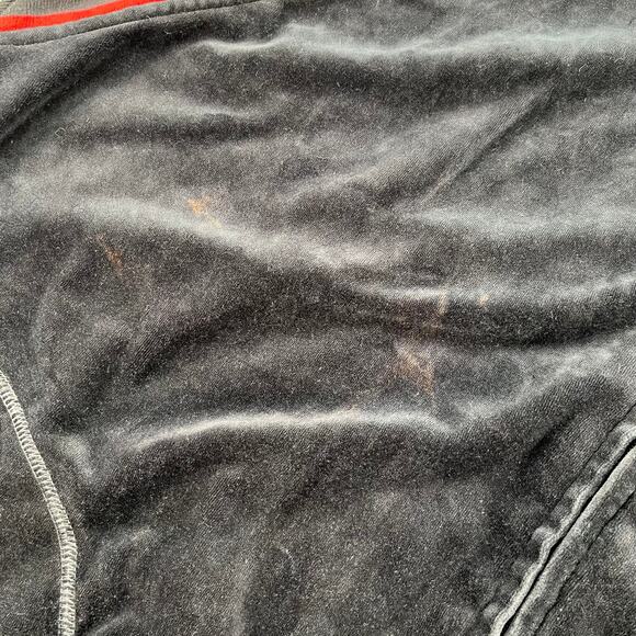 ANDRÉ 3000 |Rare Vintage Y2K Outkast Clothing 3XL Black Red Velvet Velour Jacket - Picture 9 of 9